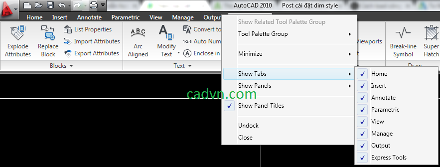  Express tool ,autocad,lệnh trong cad